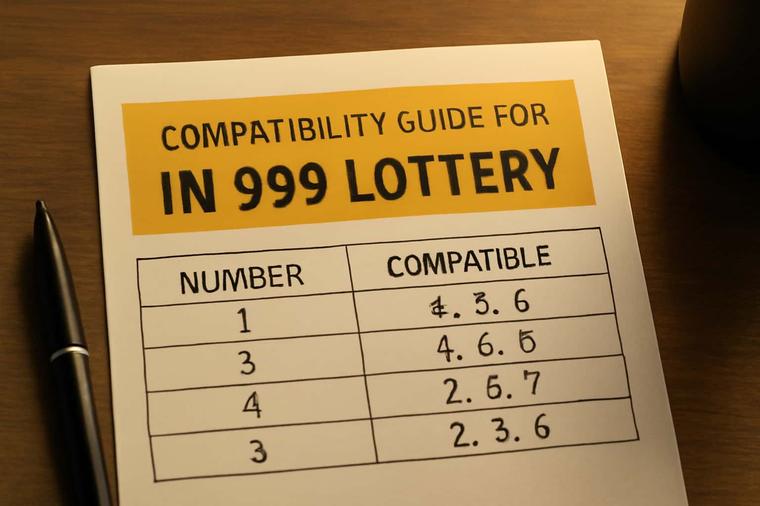 An informative visual representation of the Compatibility Guide for IN 999 Lottery, showcasing device compatibility and app features.