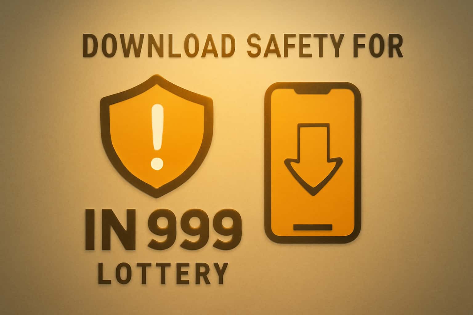 Informational scene illustrating Download Safety for IN 999 Lottery