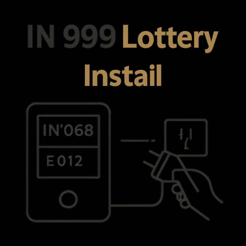 Illustration for IN 999 Lottery installation process.