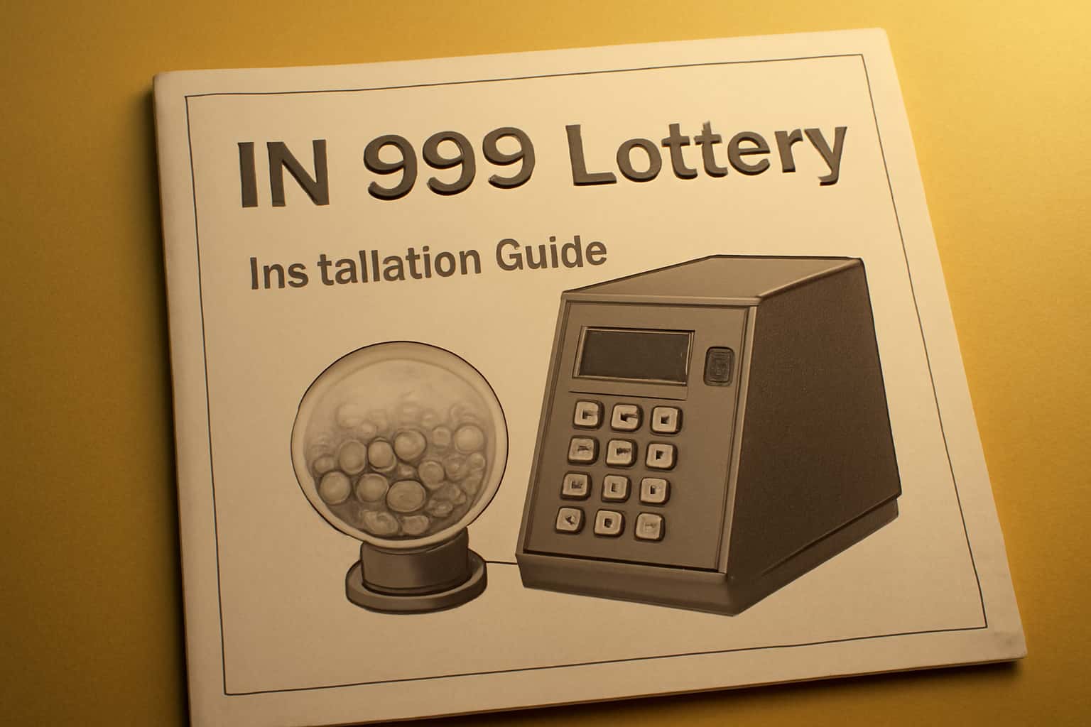 A futuristic representation of the IN 999 Lottery Installation Guide.