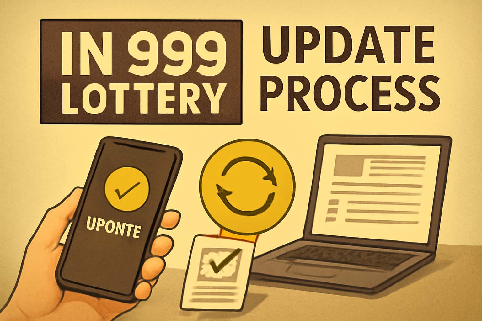 Informational graphic on IN 999 Lottery Update Process.