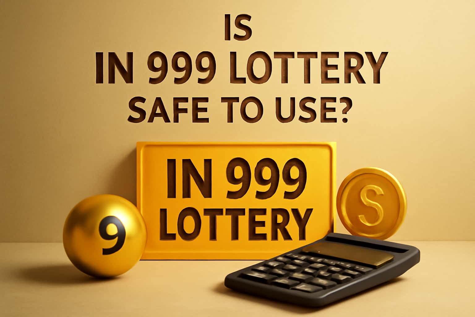 An informative visual about the safety of the IN 999 Lottery app.