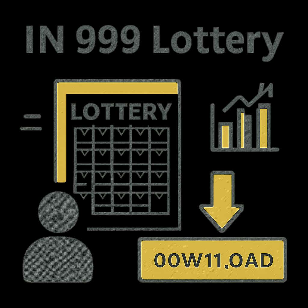 Infographic detailing the installation steps for IN 999 Lottery Download.