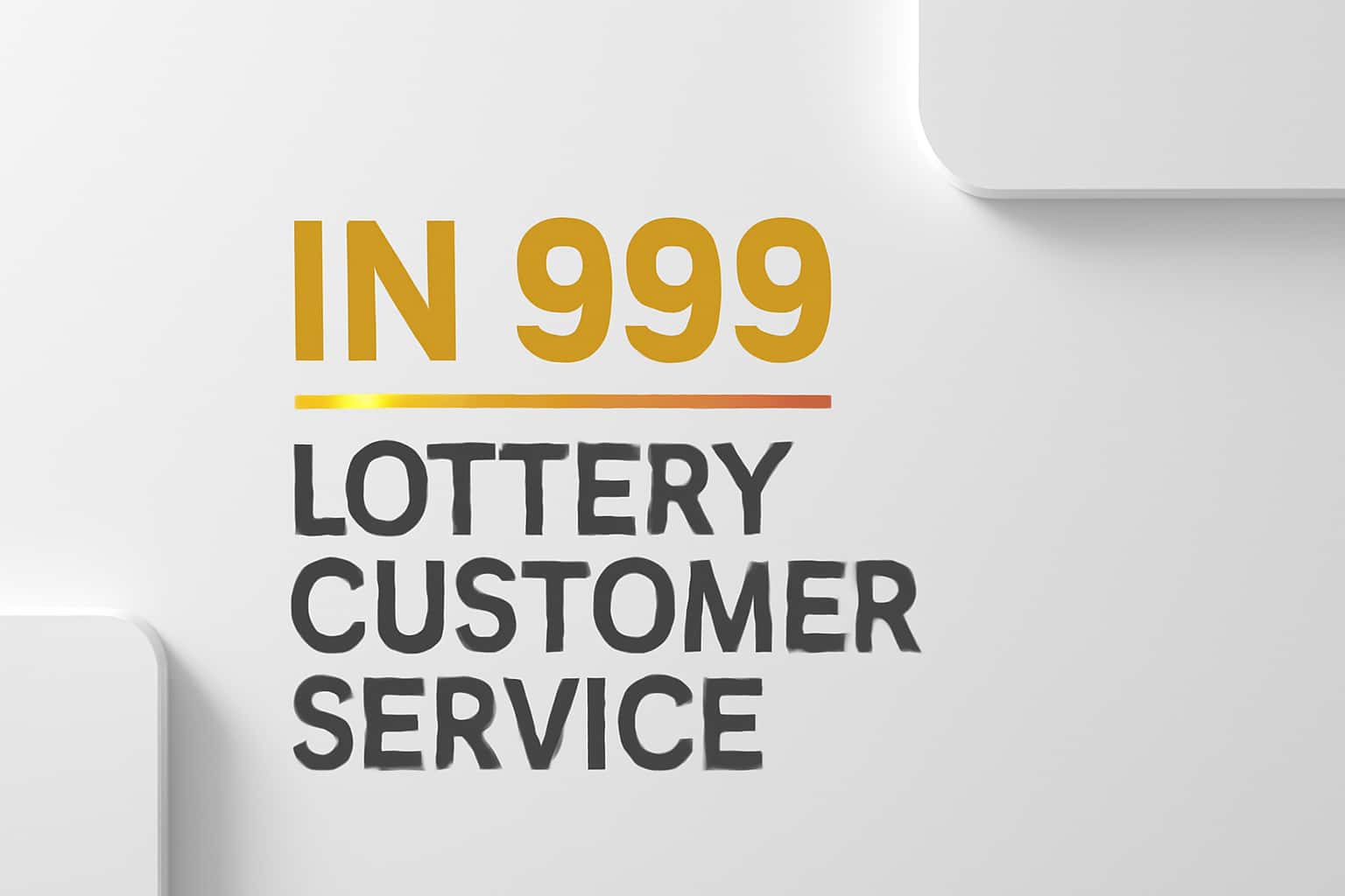 IN 999 Lottery Customer Service Interface