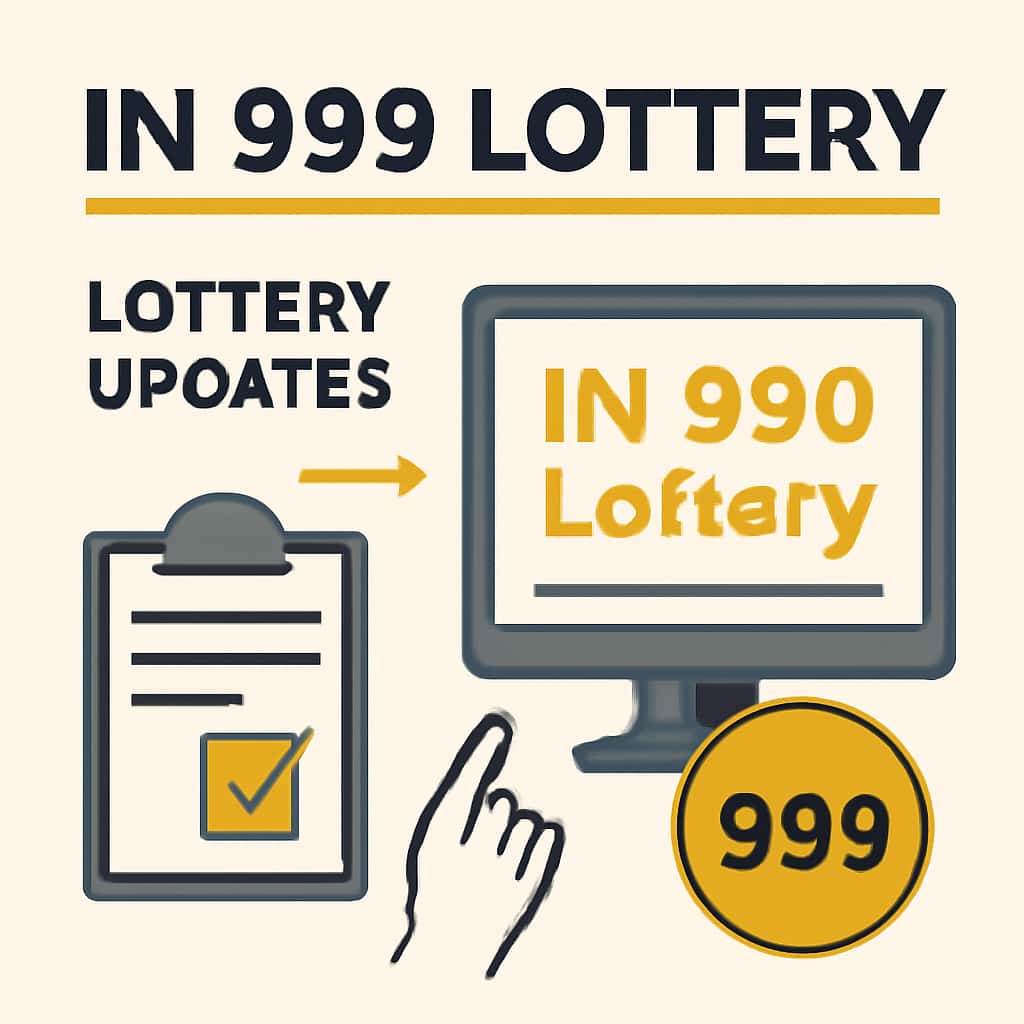 An educational diagram detailing the installation process for IN 999 Lottery updates.