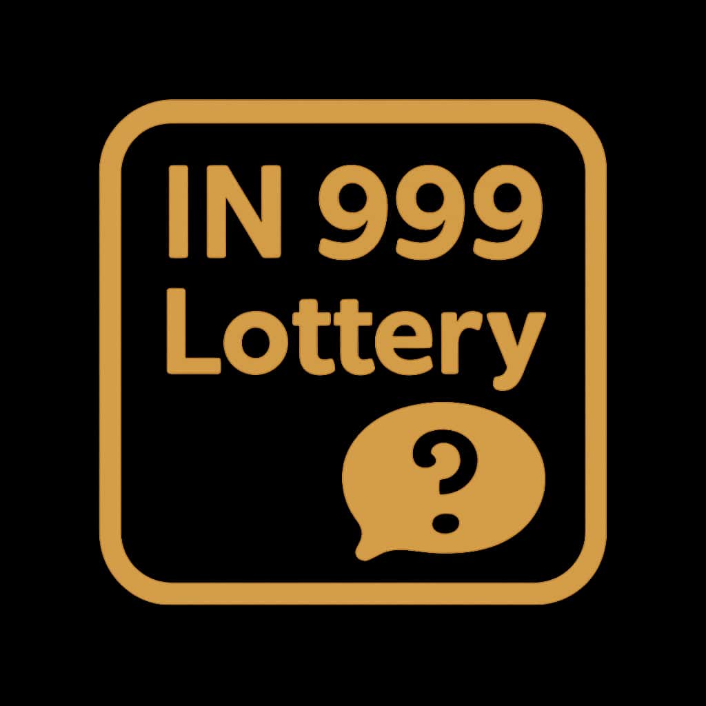 An icon illustrating IN 999 Lottery updates in a simple, professional style.